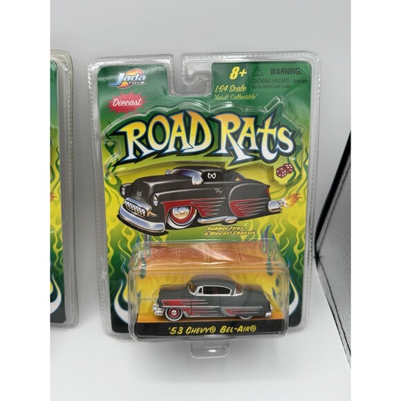 Jada Road Rats 1:64 Chevy Set of 5 NIP 2002 Diecast Rubber Tires Rare - Picture 2 of 8